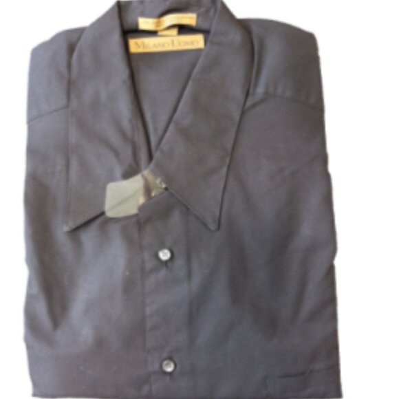 Milano Uomo Other - Men's Dress Shirt Size 17.5 34/35 Black Long Sleeve Button Up NEW  Formal